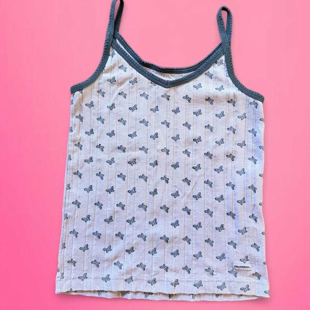 vintage 90s y2k unionbay butterfly tank top